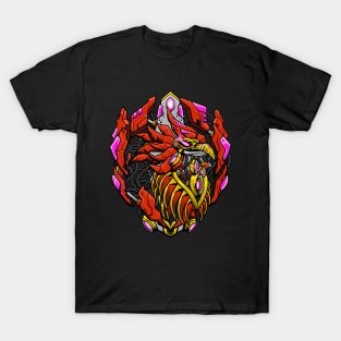 Mecha Bird Illustration T-Shirt